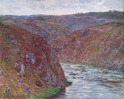 Valley of the Creuse (Gray Day) Poster | Claude Monet Art Print (1889)