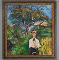 Girl Under Apple Tree Poster | Edvard Munch Art Print (1904)