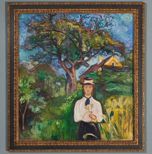 Girl Under Apple Tree Poster | Edvard Munch Art Print (1904)