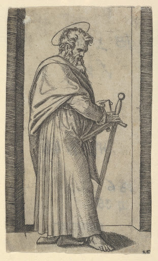 Saint Paul (Small Saints) Poster | Marcantonio Raimondi after Raphael Art Print
