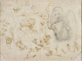 Horses, Soldiers, Mechanics and the Angel of the Annunciation Poster | Leonardo da Vinci Art Print (1503)