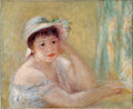 Woman in a Straw Hat Poster | Pierre-Auguste Renoir Art Print (1880)