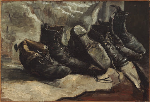 Three Pairs of Shoes Poster | Vincent van Gogh Art Print