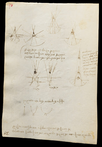 Codex Trivulzianus Page 28 Poster | Leonardo da Vinci Art Print (1487)