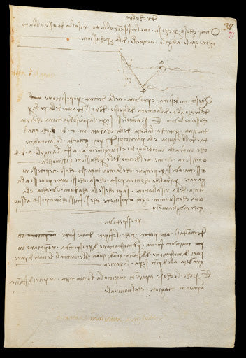 Codex Trivulzianus Page 71 Poster | Leonardo da Vinci Art Print (1487)