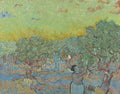 Olive Grove with Two Olive Pickers Poster | Vincent van Gogh Art Print (1889)