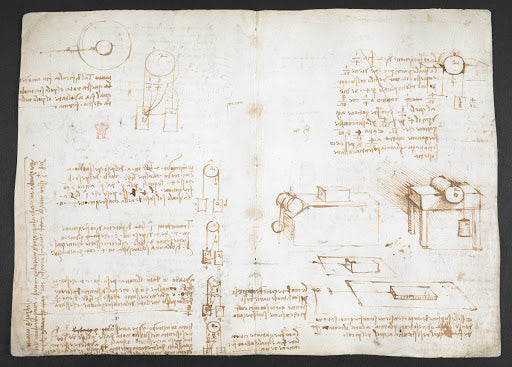 Codex Arundel Folio 40v Poster | Leonardo da Vinci Art Print