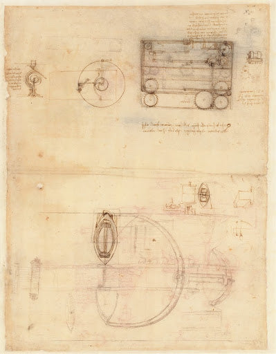 Codex Atlanticus Folio 985 Recto Poster | Leonardo da Vinci Art Print