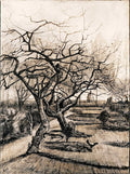 The Parsonage Garden at Nuenen in Winter Poster | Vincent van Gogh Art Print (1884)