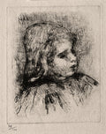 Claude Renoir, Three-Quarter View to the Right Poster | Pierre-Auguste Renoir Art Print (1908)