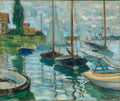 Sailboats on the Seine at Petit - Gennevilliers Poster | Claude Monet Art Print (1874)