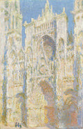Rouen Cathedral, West Façade, Sunlight Poster | Claude Monet Art Print (1894)