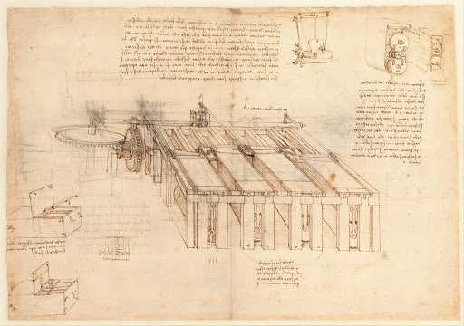 Codex Atlanticus Folio 1105 Recto Poster | Leonardo da Vinci Art Print