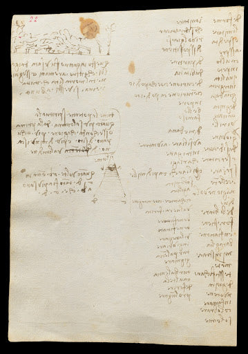 Codex Trivulzianus Page 22 Poster | Leonardo da Vinci Art Print (1487)