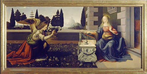 Annunciation Poster | Leonardo da Vinci Art Print (1472)