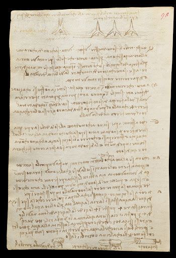 Codex Trivulzianus Page 98 Poster | Leonardo da Vinci Art Print (1487)