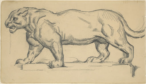 Jaguar, after Barye Poster | Paul Cézanne Art Print