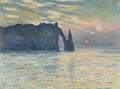 The Cliff, Étretat, Sunset Poster | Claude Monet Art Print