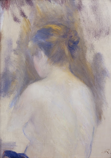 Woman Seen from the Back Poster | Pierre-Auguste Renoir Art Print