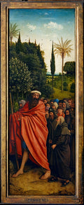 Ghent Altarpiece: The Pilgrims Poster | Hubert and Jan van Eyck Art Print (1432)