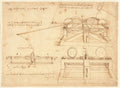Codex Atlanticus Folio 152 Recto Poster | Leonardo da Vinci Art Print
