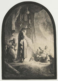 The Raising of Lazarus (Larger Plate) Poster | Rembrandt van Rijn Art Print (1632)