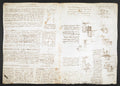 Codex Arundel Folio 164v Poster | Leonardo da Vinci Art Print
