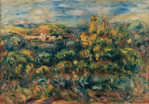 Landscape at Cagnes II Poster | Pierre-Auguste Renoir Art Print (1905)