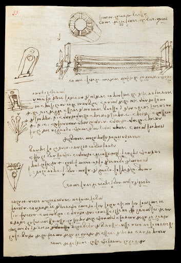 Codex Trivulzianus Page 53 Poster | Leonardo da Vinci Art Print (1487)
