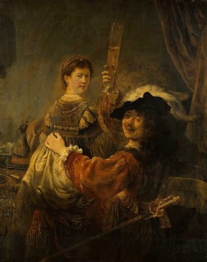 The Prodigal Son in the Tavern Poster | Rembrandt van Rijn Art Print (1635)