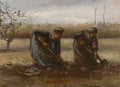 Peasant Women Digging Up Potatoes Poster | Vincent van Gogh Art Print (1885)