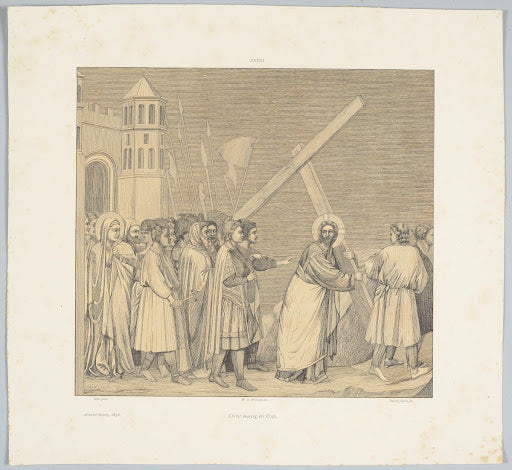 Christ Carrying the Cross (Arena Chapel Engraving) Poster | Giotto Art Print