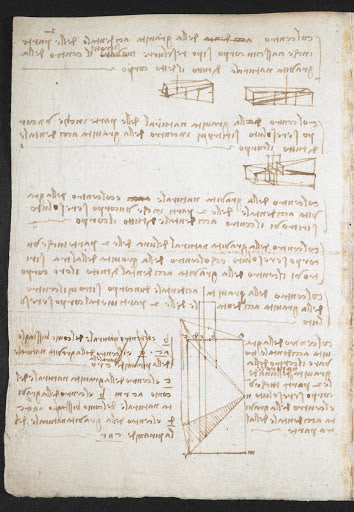 Codex Arundel Folio 111v Poster | Leonardo da Vinci Art Print