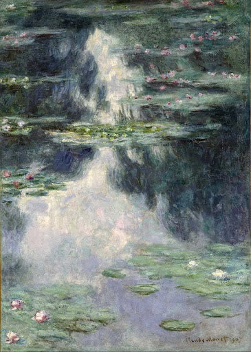 Pond with Water Lilies Poster | Claude Monet Art Print (1907)