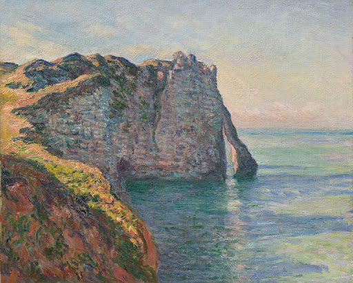 The Cliff and the Porte D'Aval Poster | Claude Monet Art Print (1885)