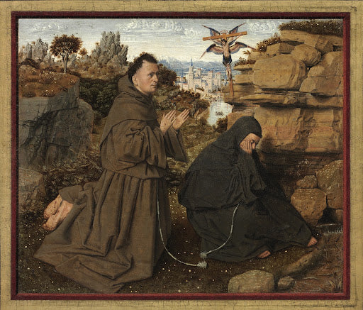 Saint Francis Receiving the Stigmata Poster | Jan van Eyck Art Print (1430)