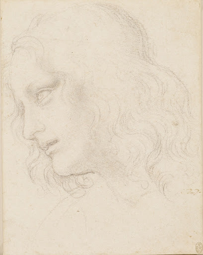 The Head of St Philip Poster | Leonardo da Vinci Art Print (1495)