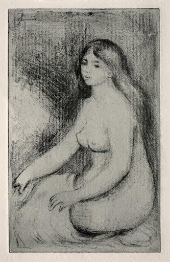 Seated Bather II Poster | Pierre-Auguste Renoir Art Print (1905)