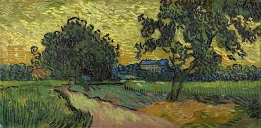 Landscape at Twilight Poster | Vincent van Gogh Art Print (1890)