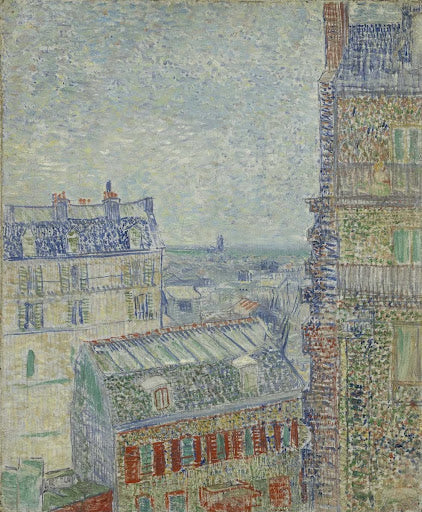 View from Theo's Apartment Poster | Vincent van Gogh Art Print (1887)