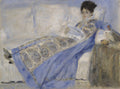 Portrait of Madame Claude Monet Poster | Pierre-Auguste Renoir Art Print (1872)