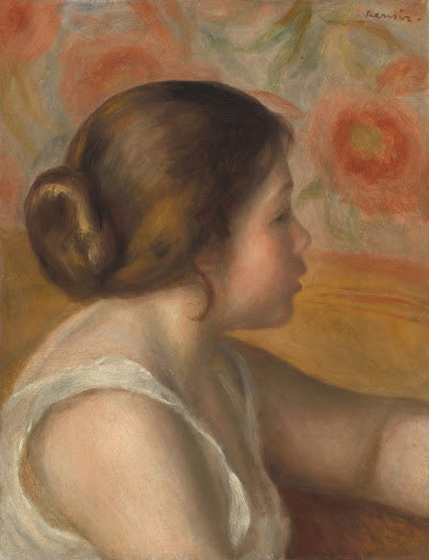 Head of a Young Girl Poster | Pierre-Auguste Renoir Art Print (1890)
