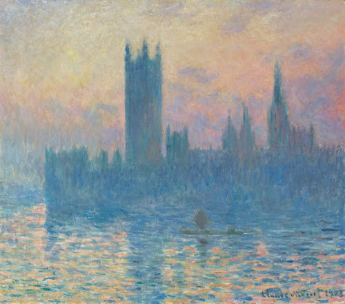 The Houses of Parliament, Sunset Poster | Claude Monet Art Print (1903)