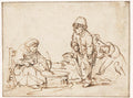 The Pancake Woman Poster | Rembrandt van Rijn Art Print (1635)