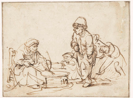 The Pancake Woman Poster | Rembrandt van Rijn Art Print (1635)
