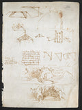 Codex Arundel Folio 224r Poster | Leonardo da Vinci Art Print
