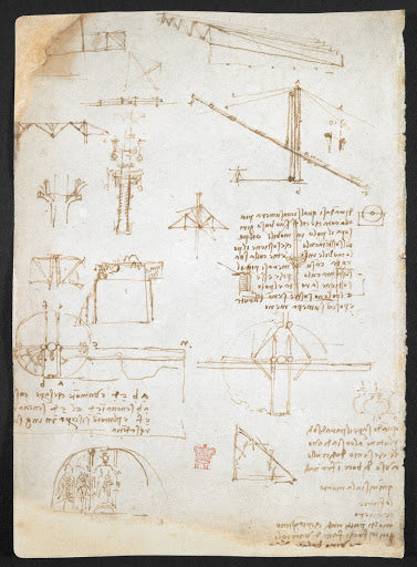 Codex Arundel Folio 231v Poster | Leonardo da Vinci Art Print