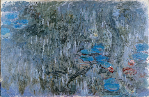 Water Lilies, Willow Reflections Poster | Claude Monet Art Print (1916)