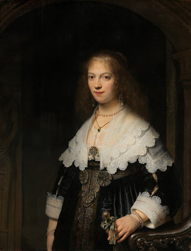 Portrait of Maria Trip Poster | Rembrandt van Rijn Art Print (1639)