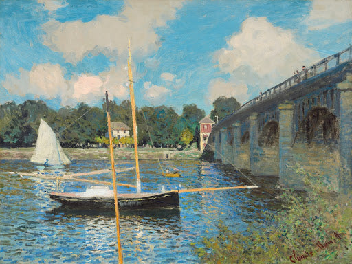 The Bridge at Argenteuil Poster | Claude Monet Art Print (1874)